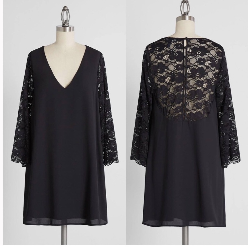 ModCloth Lavished in Lace Shift Dress